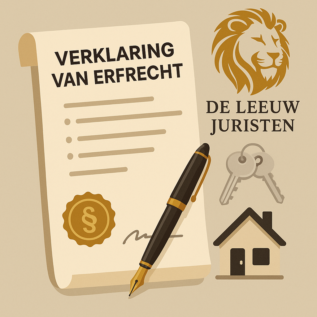 Wat is een verklaring van erfrecht en hoe vraag ik het aan?